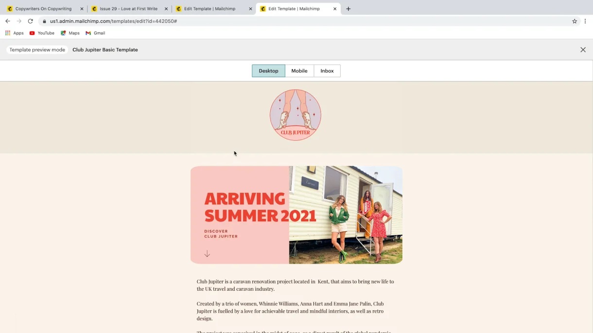 Previsualiza y envía tu newsletter: