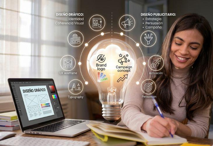 diseño gráfico y diseño publicitario